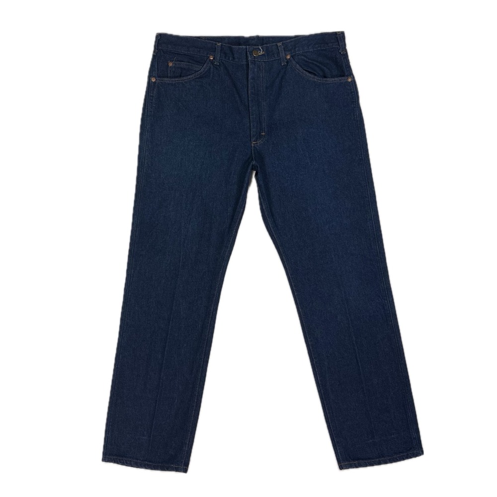 Vintage 80s Lee Union Made in USA bootcut dark wash denim jeans‎ mens W40 I32